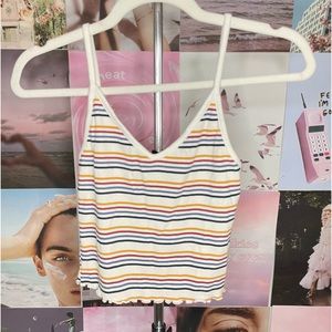 PAC Sun striped crop top